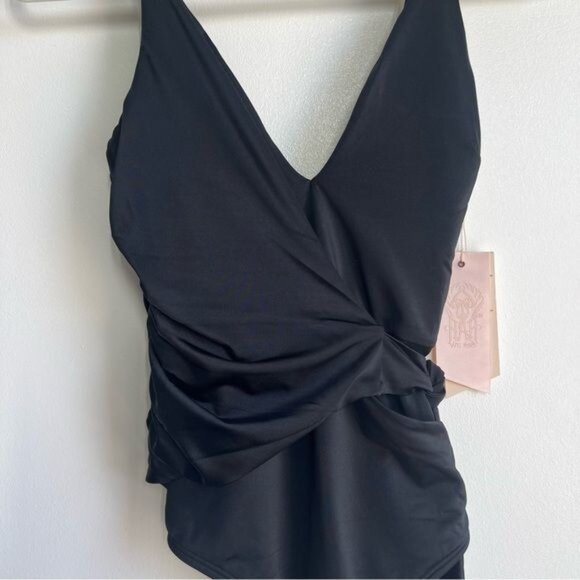 Free People We are HAH Wrap it Up Swimsuit in Black - S - Picture 6 of 8